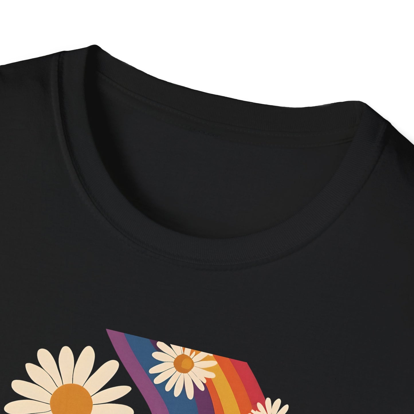 Good Vibes Unisex Softstyle T-Shirt, Retro Sunshine Tee, Positive Energy Shirt, Festival Apparel, Gift for Friends