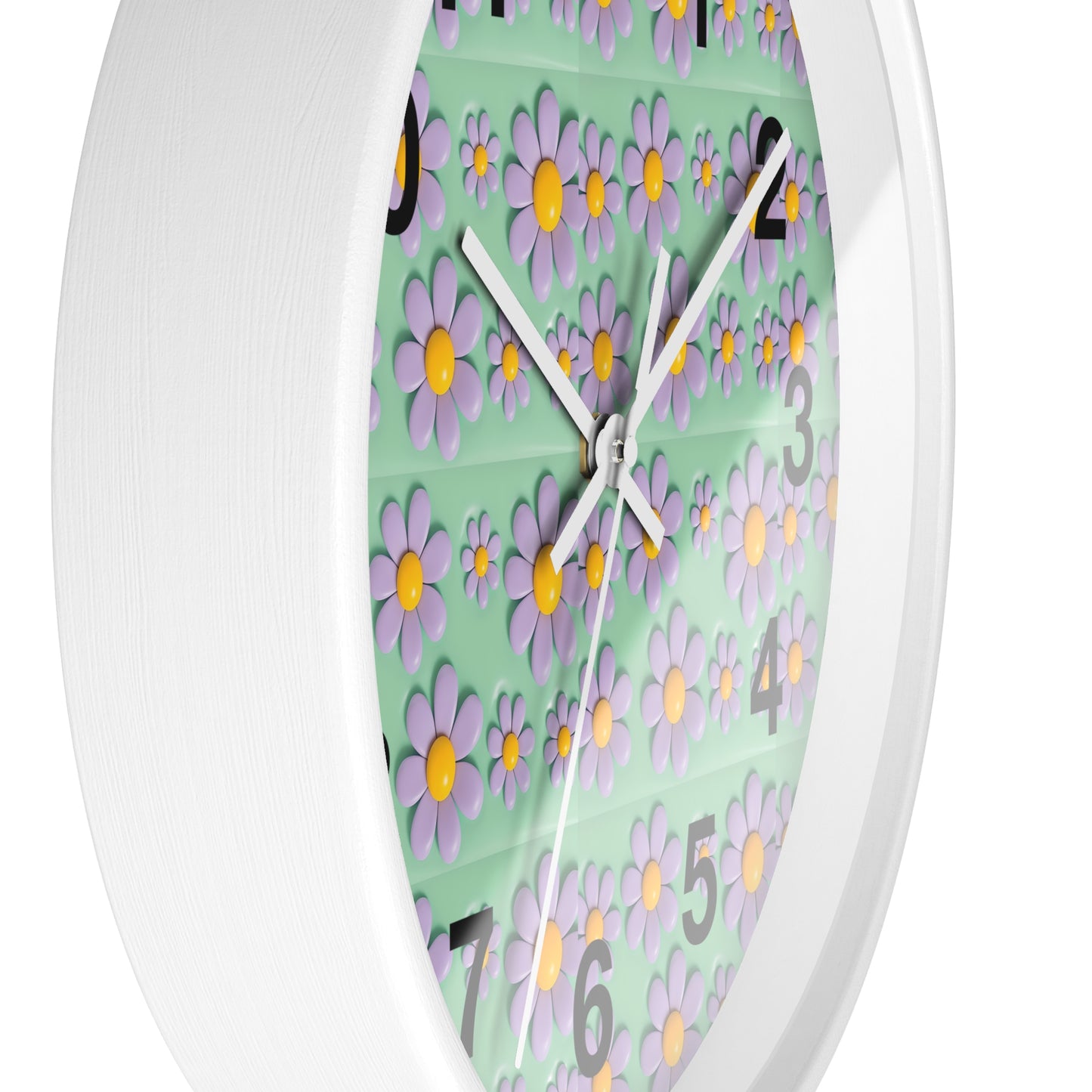 Charming Floral Wall Clock - Brighten Your Space with Decorative Timepiece, Home Decor, Gift for Her, Birthday, Mother's Day