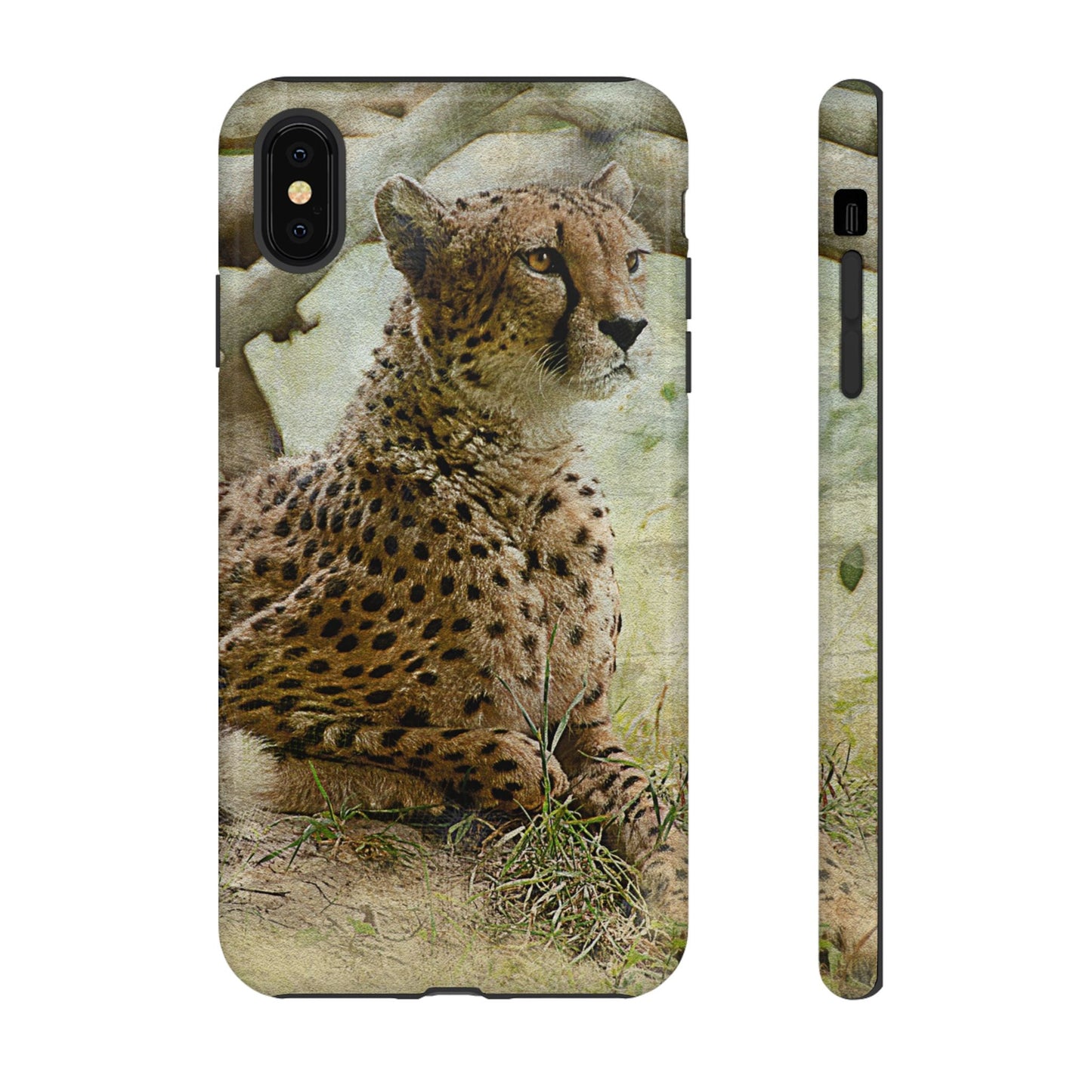 Cheetah Phone Case, Tough Cases, Animal Lover Gift, Wildlife Protection, Eco-Friendly Mobile Cover, Unique Phone Accessory