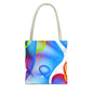Vibrant Abstract Tote Bag, Colorful Beach Bag, Reusable Grocery Tote, Stylish Everyday Bag, Gift for Art Lovers