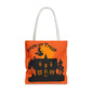 Halloween Tote Bag, Spooky Witch Design, Trick or Treat Bag, Fall Accessory, Seasonal Shopping Bag, Festival Gift