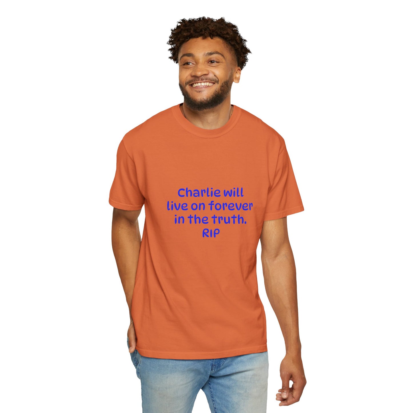 Inspirational Quote T-Shirt, Unisex Cotton Tee, Charlie Forever Shirt, Motivational Apparel, Gift for Friends, Casual Wear, Thoughtful [...]