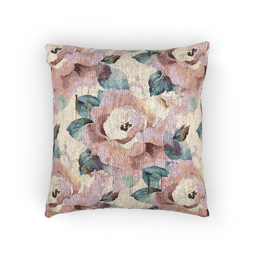Floral Woven Pillow for Cozy Decor, Vintage Home Accent, Throw Pillow, Gift Idea, Living Room Cushion, Boho Home Accessories