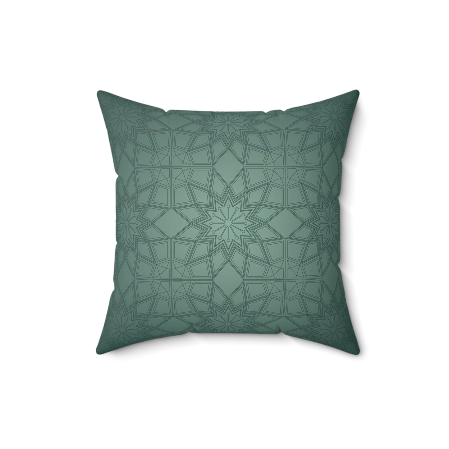 Boho Decorative Pillow | Cozy Home Accent, Gift for Her, Living Room Decor, Green Patterned Cushion, Stylish Throw Pillow