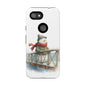 Snowman Phone Case – Winter Holiday Gift, Cute Snowman Design, Winter Accessories, Protective Phone Case, Unique Christmas Present