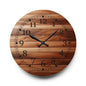 Rustic Wooden Design Acrylic Wall Clock, Home Decor, Gift for Her, Farmhouse Style, Kitchen Wall Art