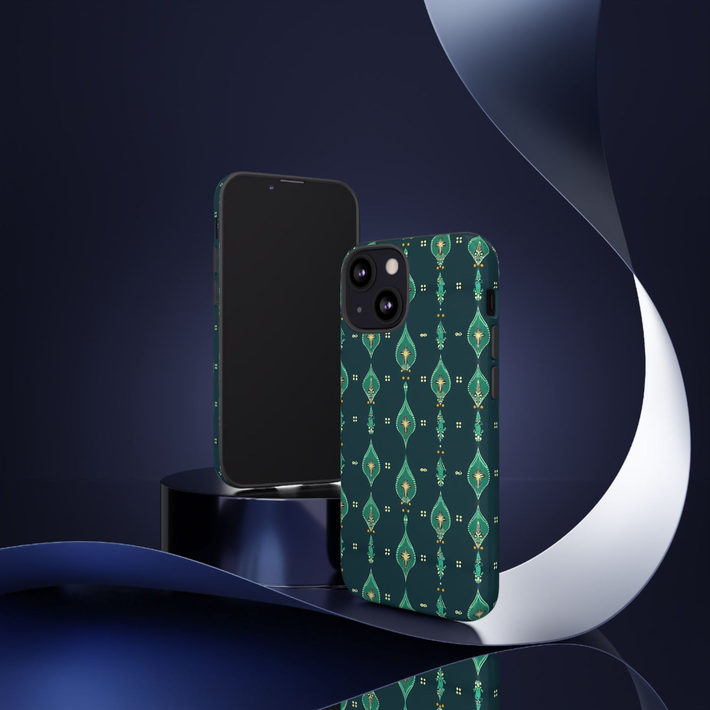Emerald Boho Teardrop Phone Case