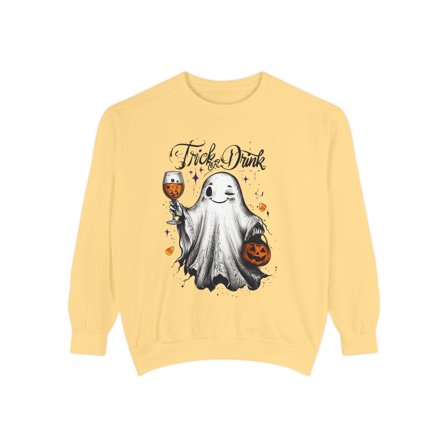 Spooky Ghost Sweatshirt | Trick or Treat Apparel, Halloween Gift, Cozy Unisex Top, Fall Fashion, Casual Wear