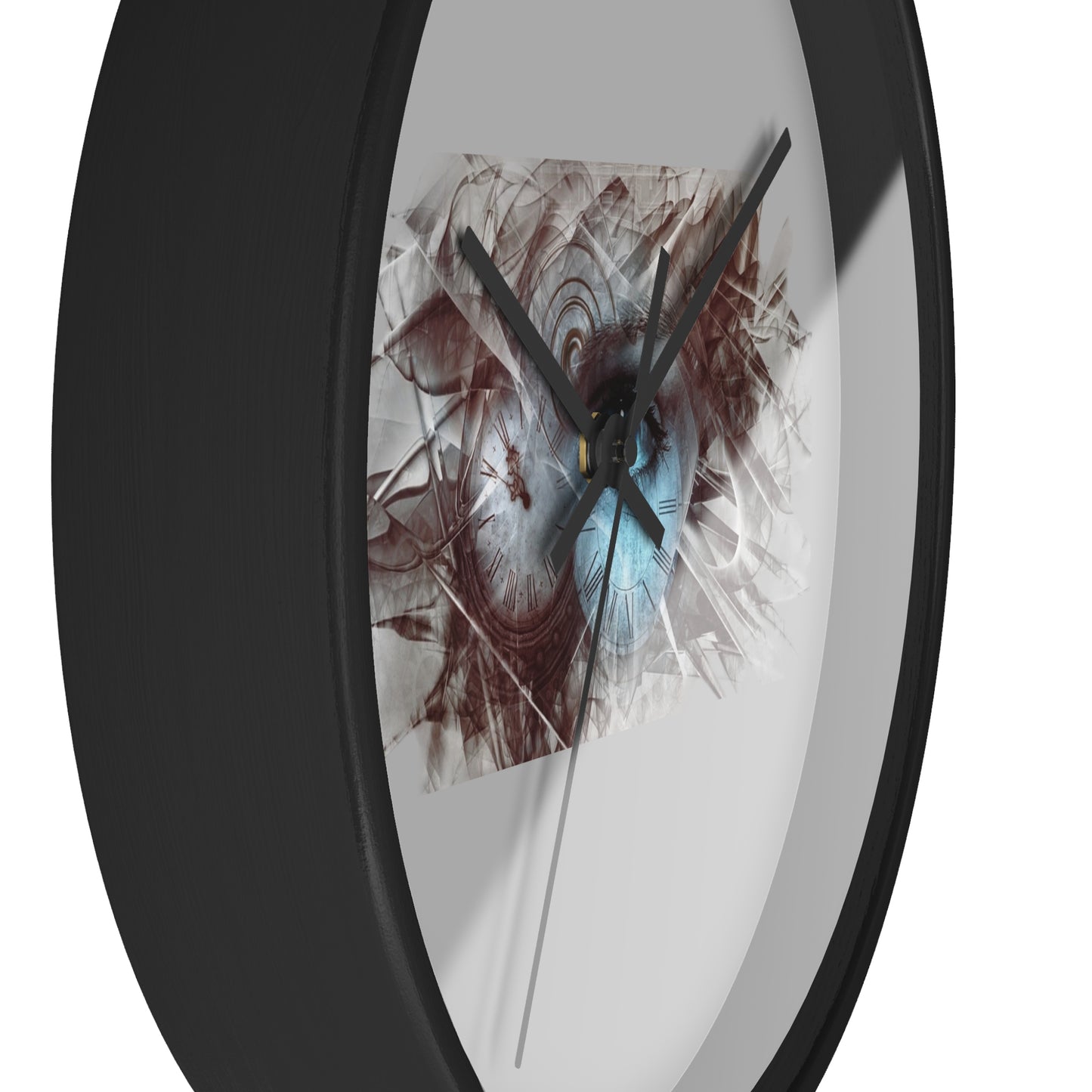 Rustic Eye Art Wall Clock, Unique Home Decor, Gift for Art Lovers