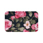 Elegant Floral Bath Mat for Relaxing Bathrooms, Rose Bath Decor, Home Spa Accessory, Mother's Day Gift, Artisan Bathroom Rug