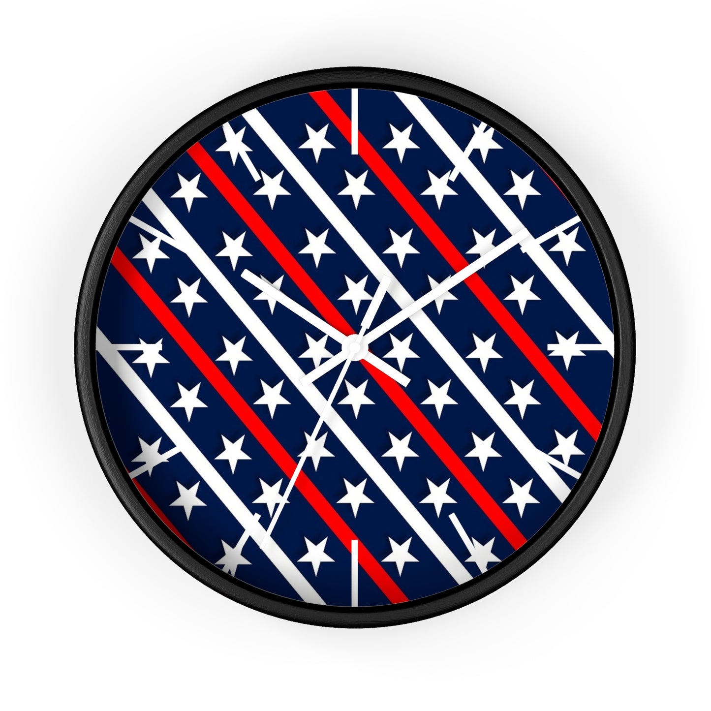 Wall Clock Red white and blue