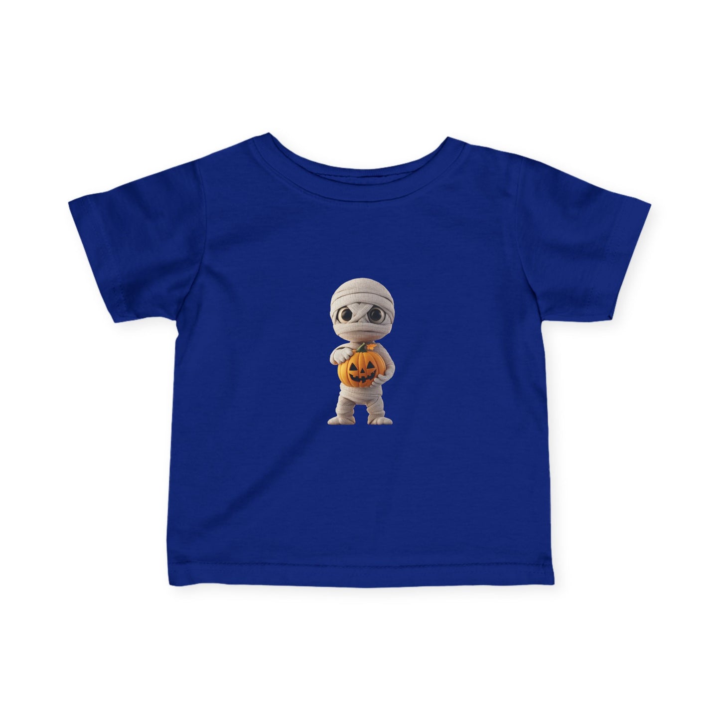 Cute Halloween Infant Tee with Mummy Design, Baby Shirt, Adorable Spooky Gift, Toddler Halloween Outfit, Pumpkin Tee for Kids