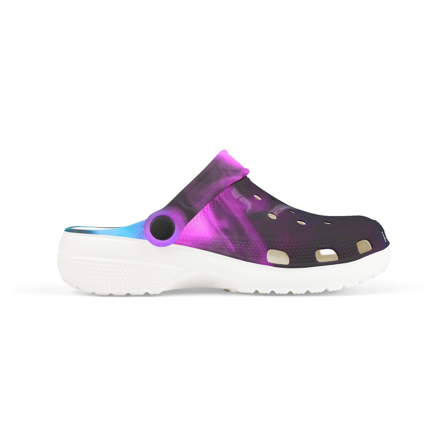 Kids Galaxy Foam Clogs — Purple Nebula EVA Slip-On Sandals