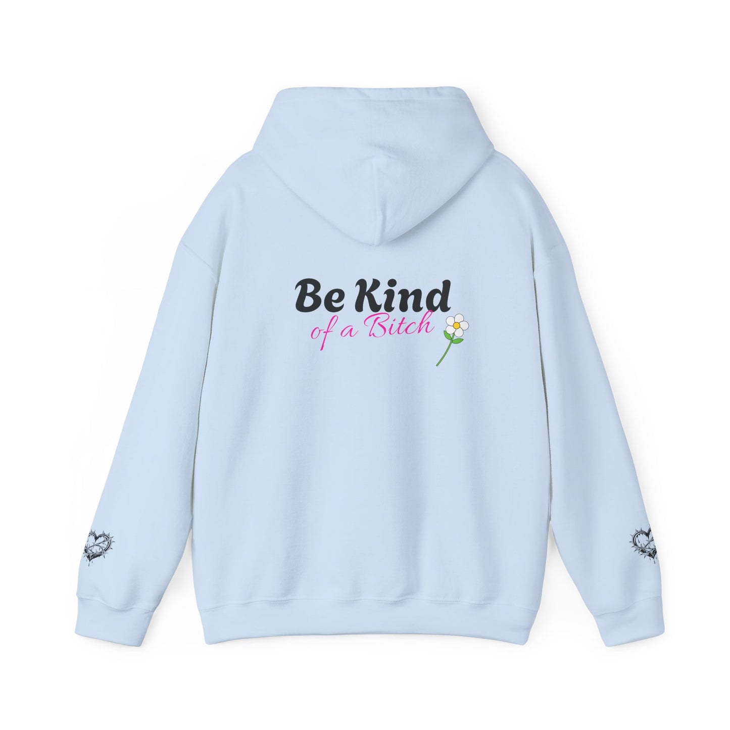 Chic Hooded Sweatshirt with Heart Design - Cozy Streetwear, Perfect Gift for Friends, Casual Style, Empowering Sayings, Unisex Fashion