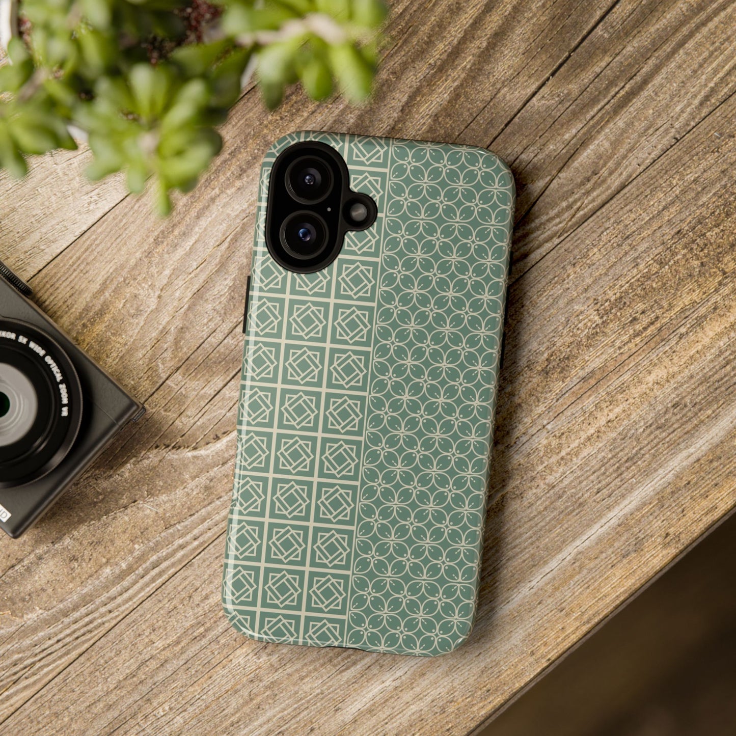 Stylish Phone Case with Geometric Patterns, Tough Cases, Durable Cell Phone Cover, Trendy Smartphone Accessory, Functional Gift Idea