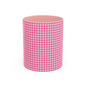 Pink Gingham Accent Coffee Mug, Cute Kitchen Decor, Gift for Coffee Lovers, Home Office Mug, Spring and Summer Vibes