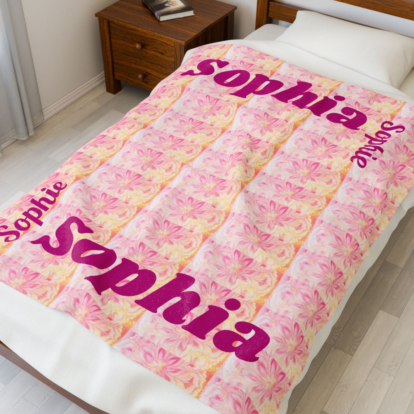 Personalized Velveteen Plush Blanket for Cozy Nights, Custom Soft Throw for Home Decor, Great Gift for Birthdays, Holidays, Baby Showers