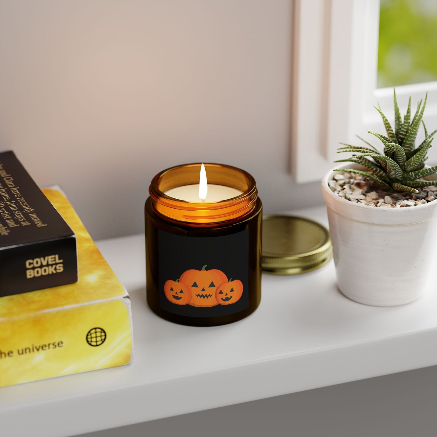 Pumpkin Scented Candle, Fall Decor, Halloween Gift, Cozy Home Fragrance, Autumn Candle, Candle for Pumpkin Lovers