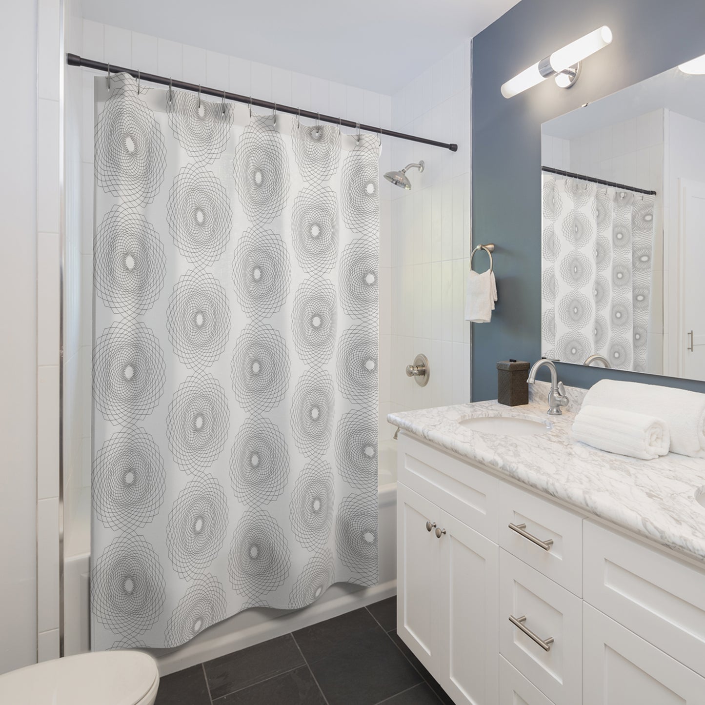 Modern Geometric Shower Curtains, Stylish Bathroom Decor, Minimalist Home Accent, Chic Gift Idea, Contemporary Design