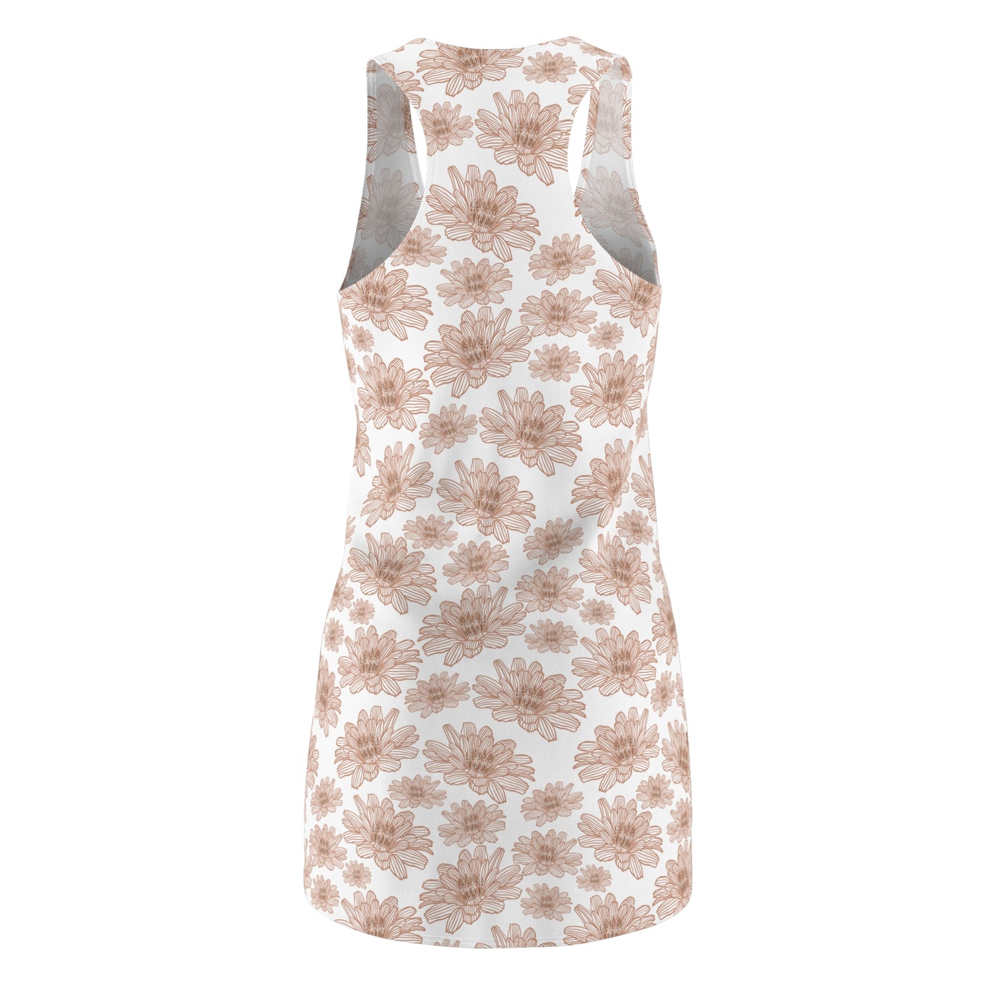 Floral Women's Racerback Dress, Summer Dress, Casual Outfit, Beachwear, Date Night, Vacation Essentials