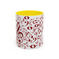 Accent Coffee Mug (11, 15oz) - Musical Notes