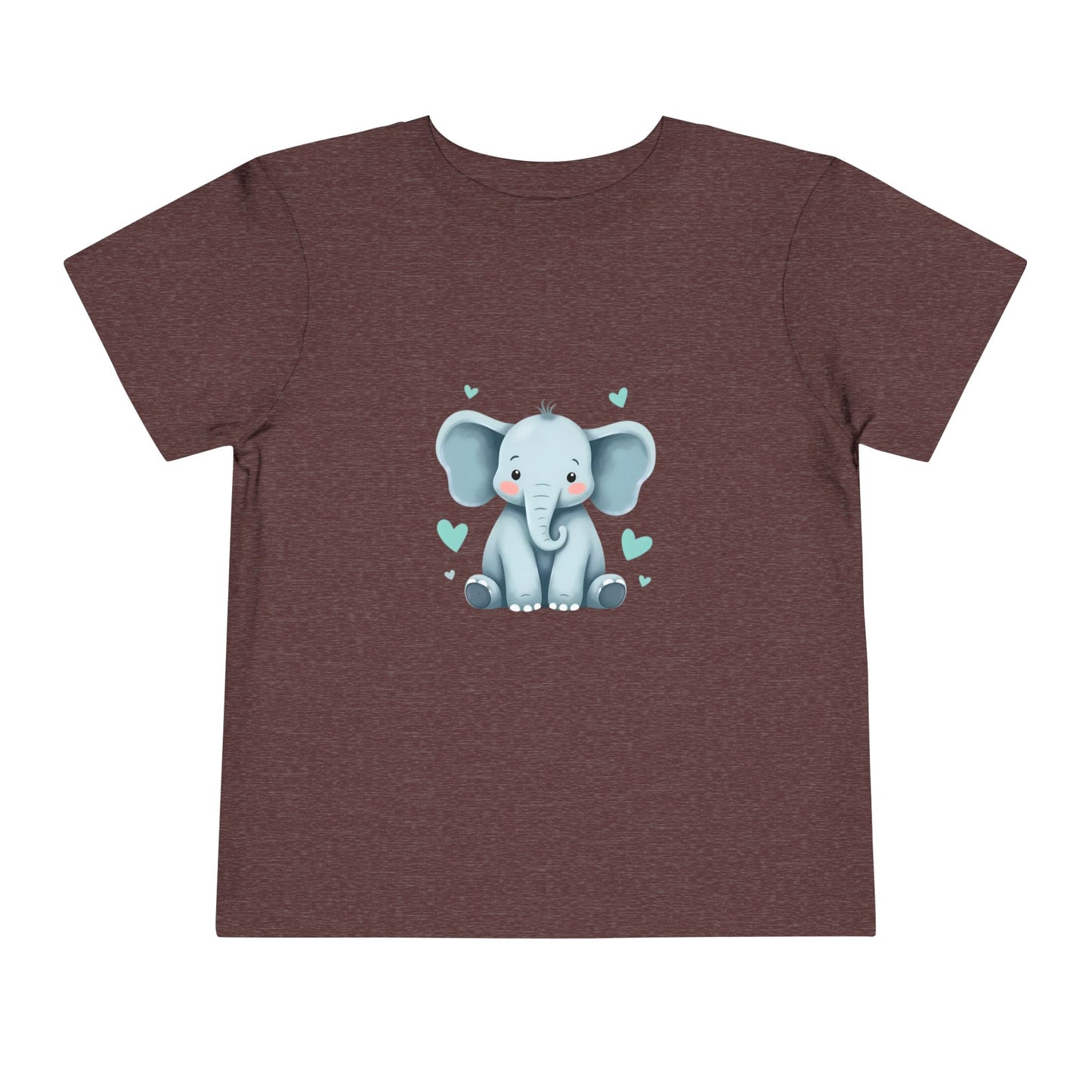 Adorable Elephant Toddler Tee, Kids Short Sleeve Shirt, Cute Baby Clothes, Elephant Lover Gift, Birthday Outfit