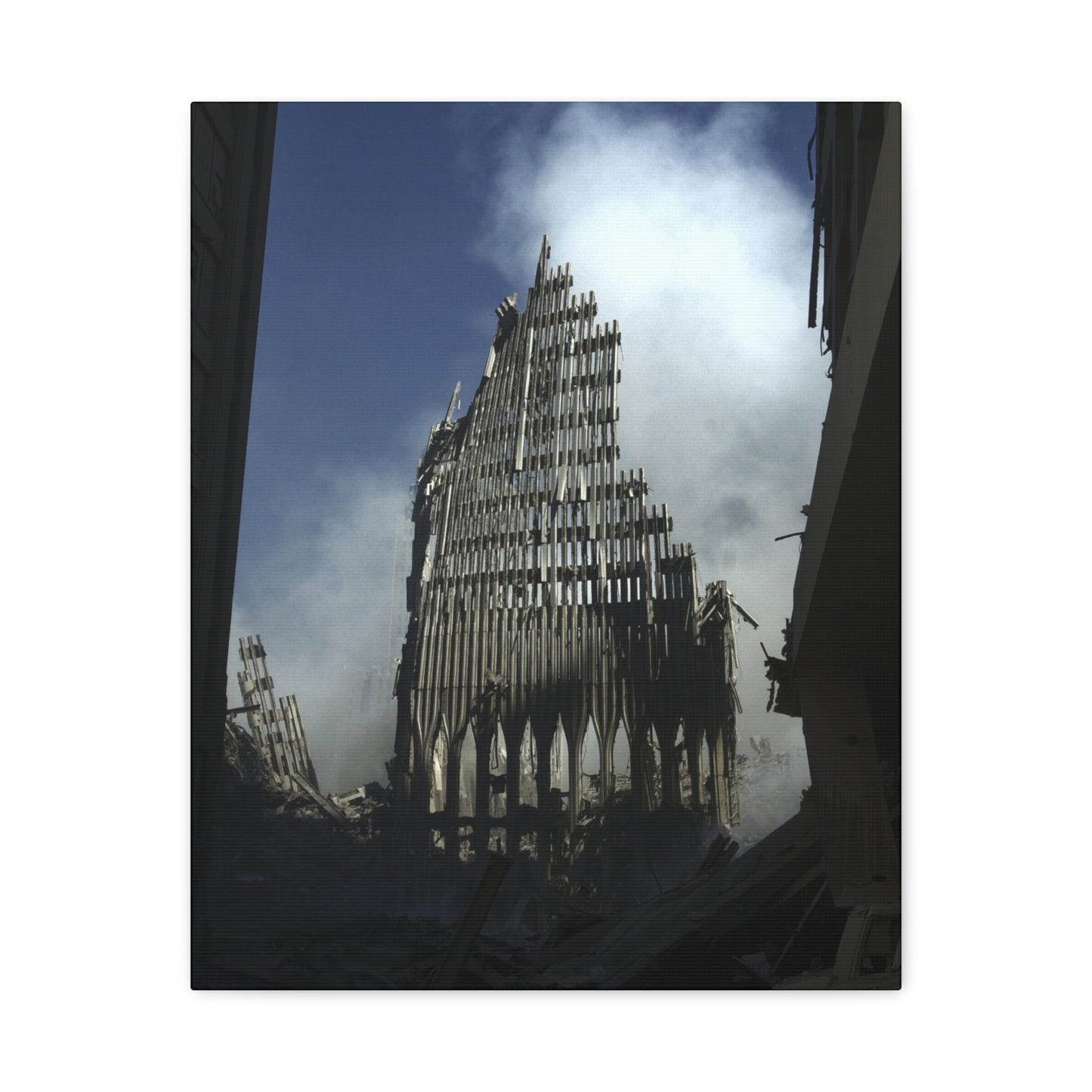 Matte Stretched Canvas - Ruined Cathedral Architectural Print