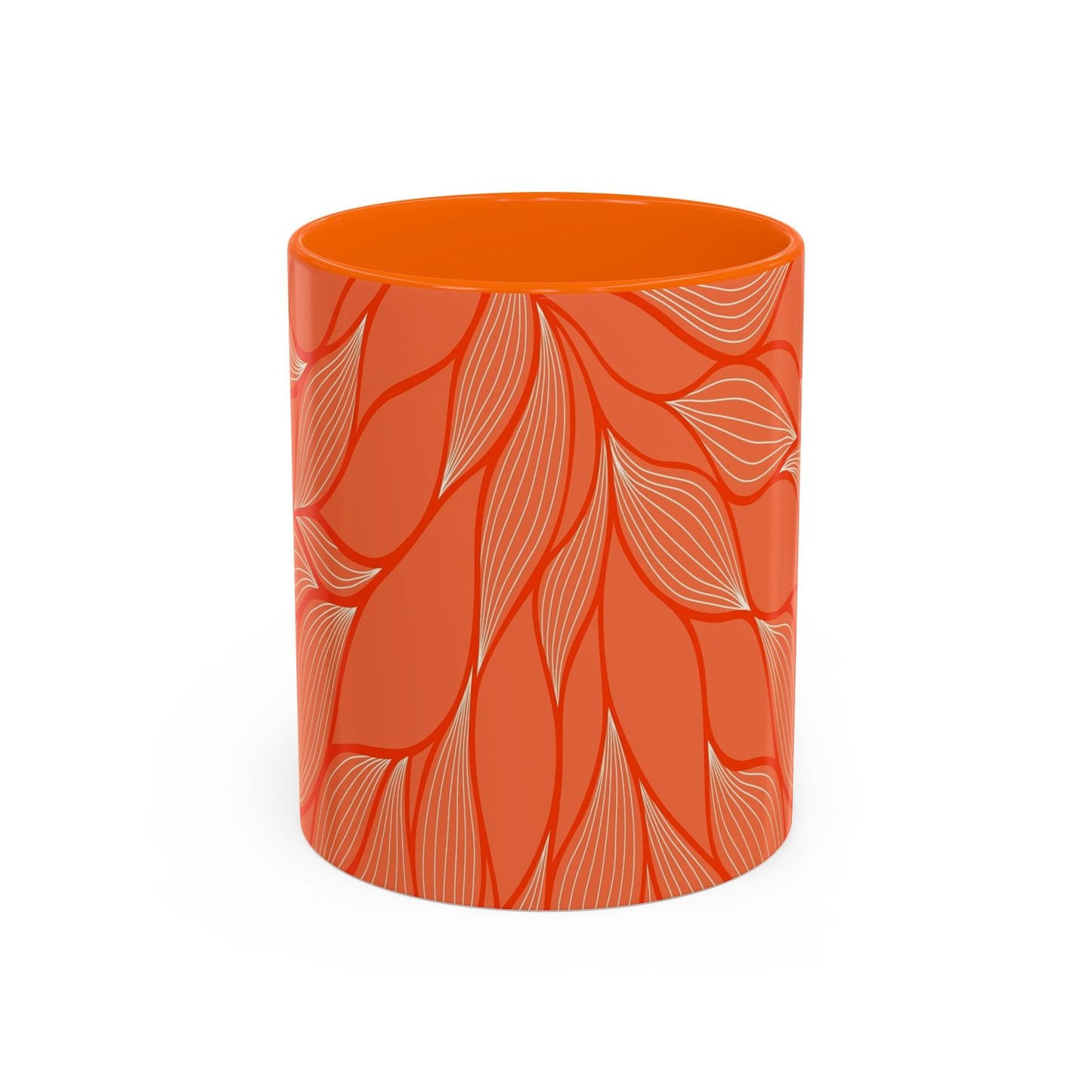 Stylish Accent Coffee Mug, Floral Pattern Drinkware, Unique Gift for Coffee Lovers, Home Decor, Kitchenware, Vibrant Design