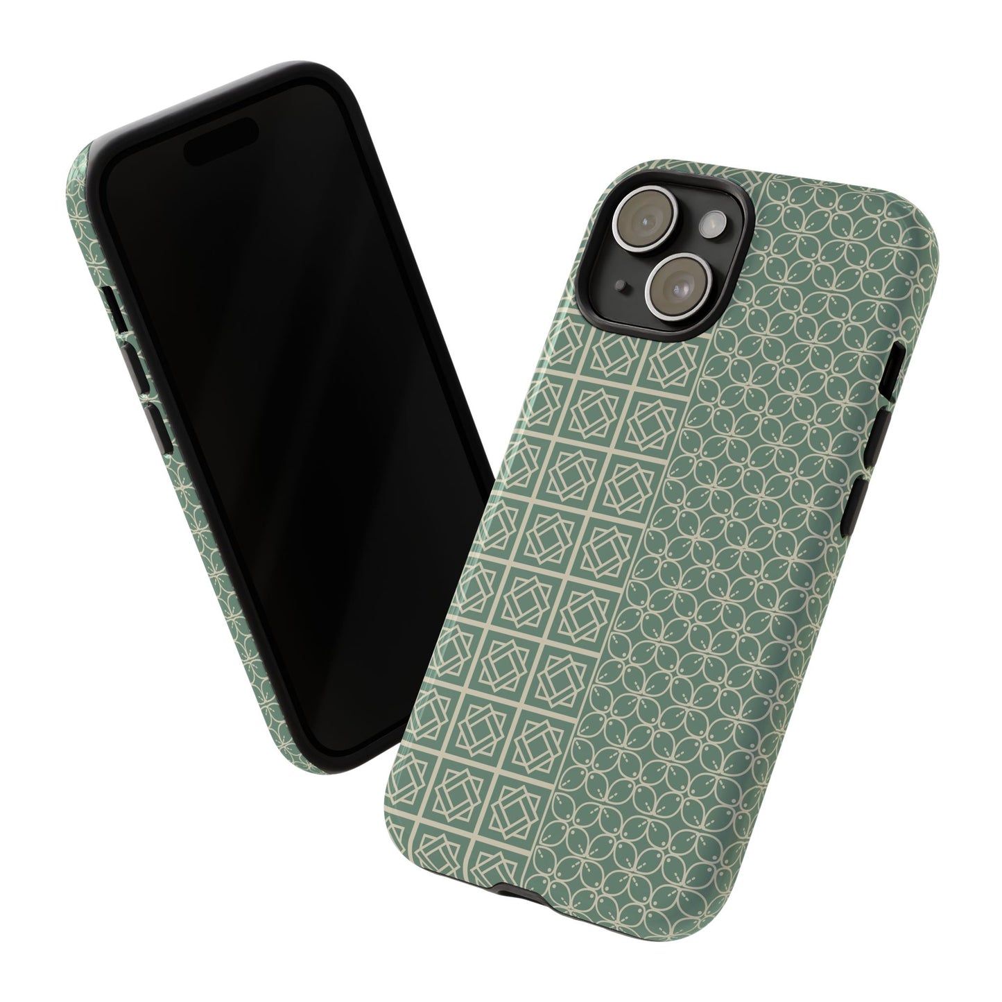 Stylish Phone Case with Geometric Patterns, Tough Cases, Durable Cell Phone Cover, Trendy Smartphone Accessory, Functional Gift Idea