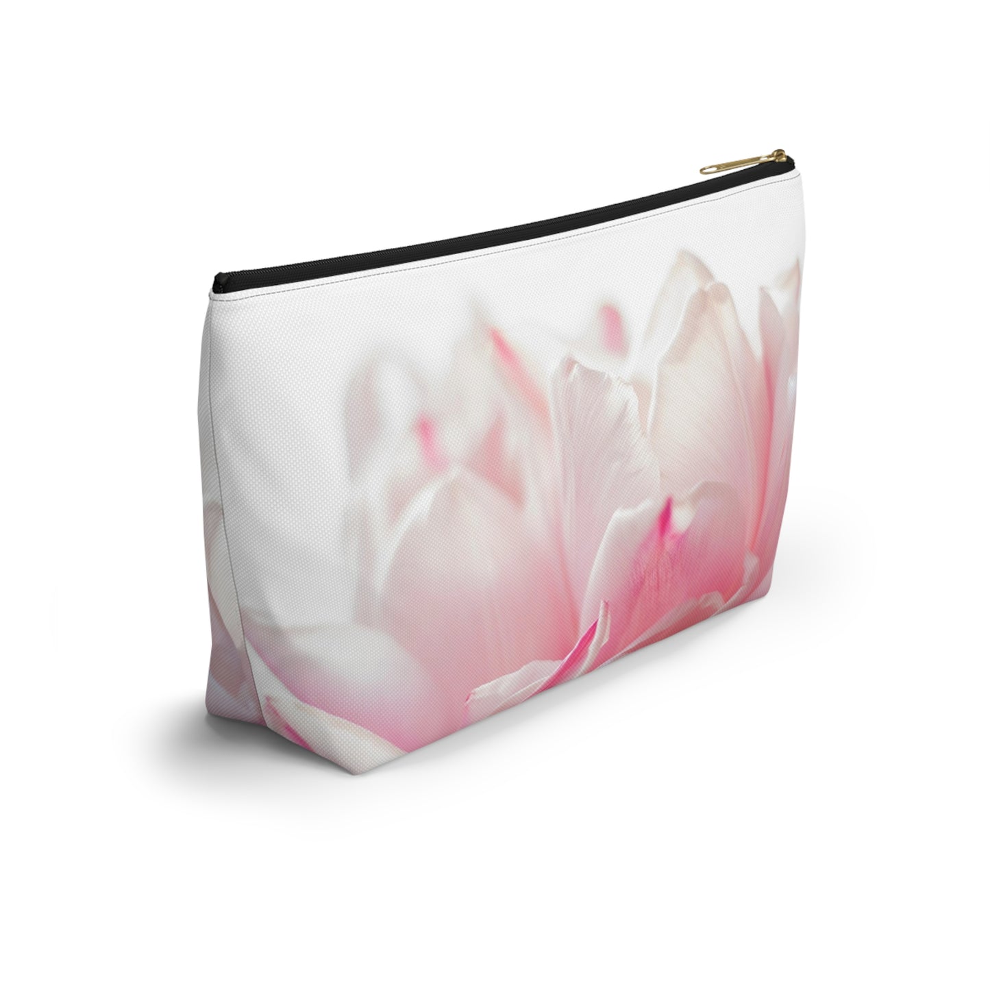 Floral Pink Tulip Accessory Pouch