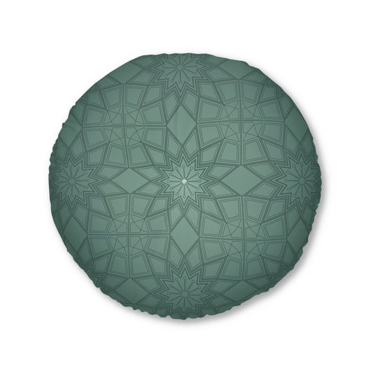 Stylish Tufted Floor Pillow, Round - Bohemian Home Decor, Meditation Cushion, Cozy Seating, Floor Pillow for Living Room, Gift Idea