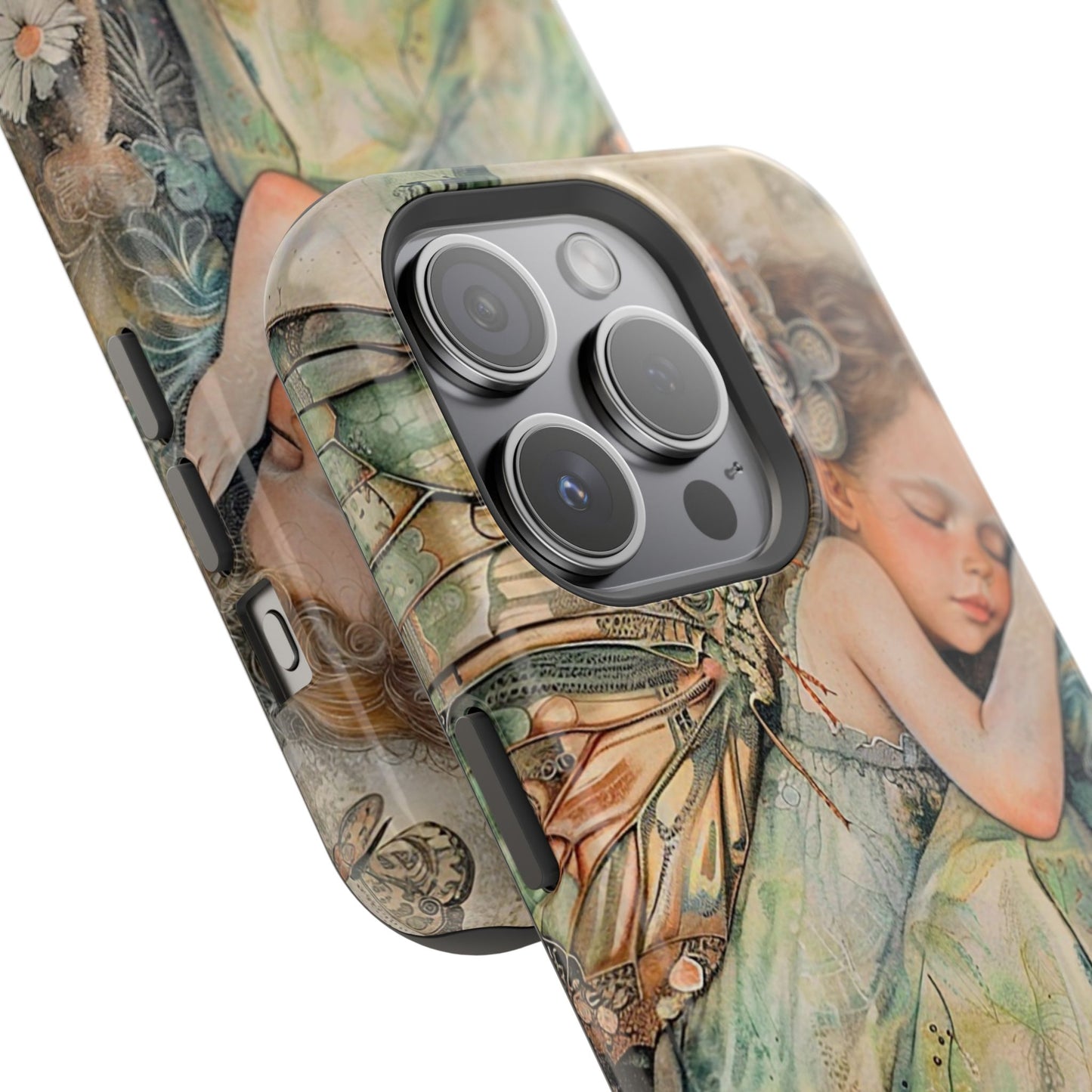 Fairy Sleeping Phone Case — Magnetic Impact-Resistant iPhone Cover