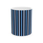 Modern Striped Ceramic Mug - Stylish Coffee Cup, Cute Gift, Office Decor, Birthday Present, Beverage Holder