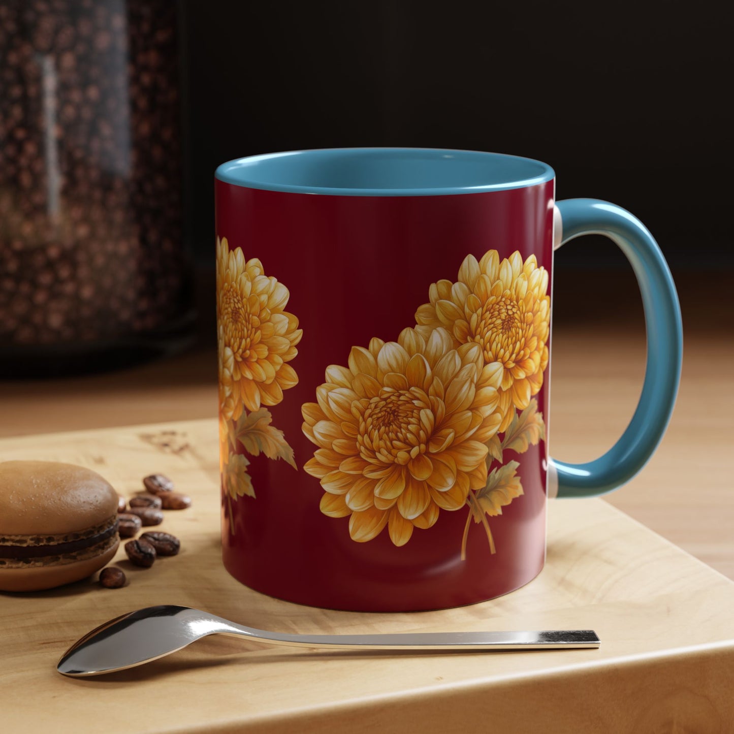 Beautiful Floral Accent Coffee Mug | Perfect Gift for Flower Lovers, Home Decor, Cozy Vibes, Mother’s Day, and Birthdays