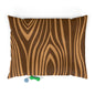 Cozy Pet Bed for Dogs & Cats - Stylish Wood Grain Pattern, Pet Cushion, Dog Bed, Cat Bed, Pet Gifts, Home Decor