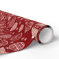 Festive Red Ornament Wrapping Paper Roll — Christmas Gift Wrap