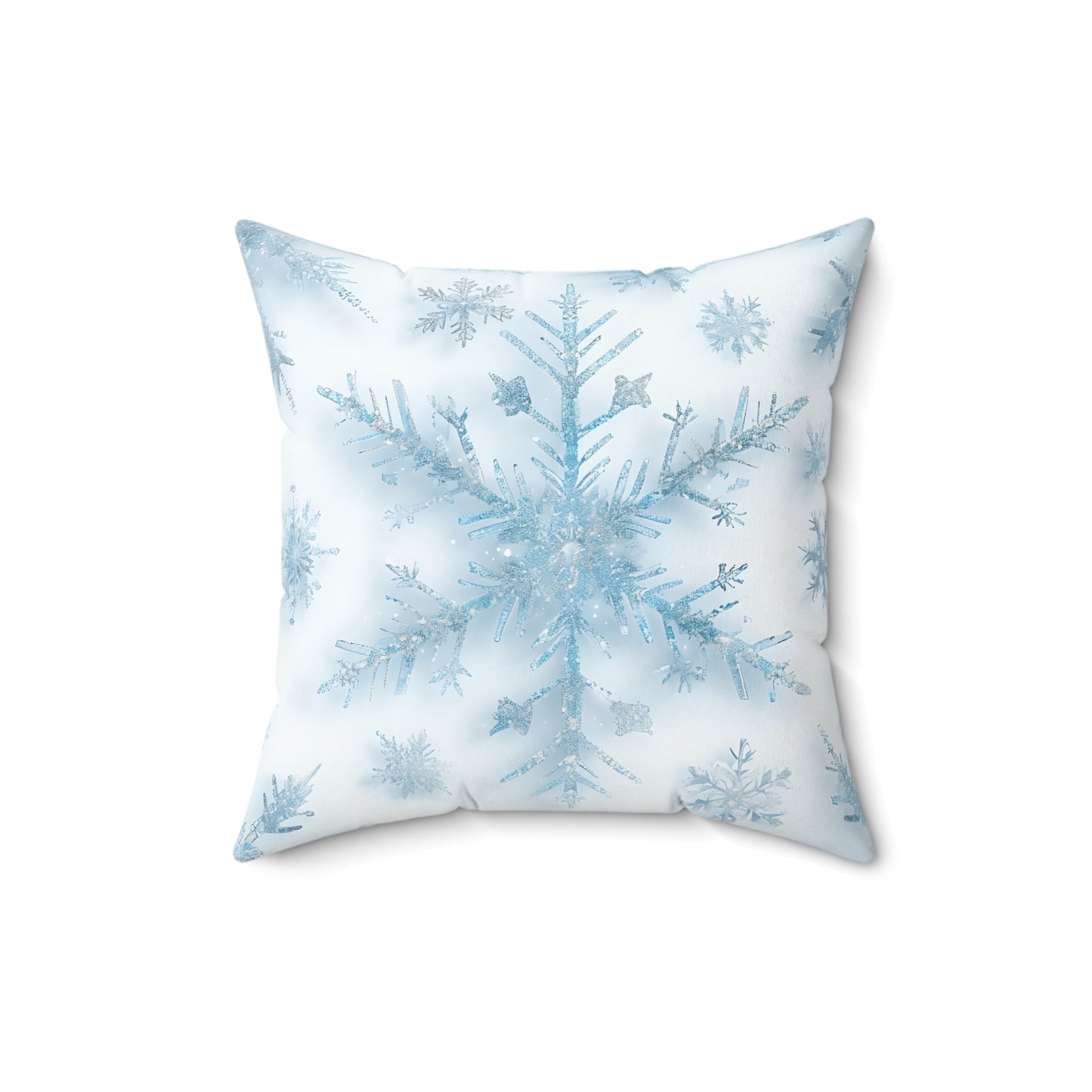 Winter Snowflake Decorative Pillow, Cozy Home Accent, Perfect Holiday Gift, Winter Decor, Snowflake Print Pillow