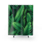 Tropical Leaf Shower Curtain - Lush Green Bathroom Decor, Bohemian Style, Leafy Design, Nature Themed, Gift for Home