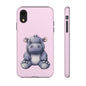 Cute Hippo Phone Case - Tough Cases, Animal Phone Cover, Kawaii Accessories, Gifts for Kids, Unique Tech Gear