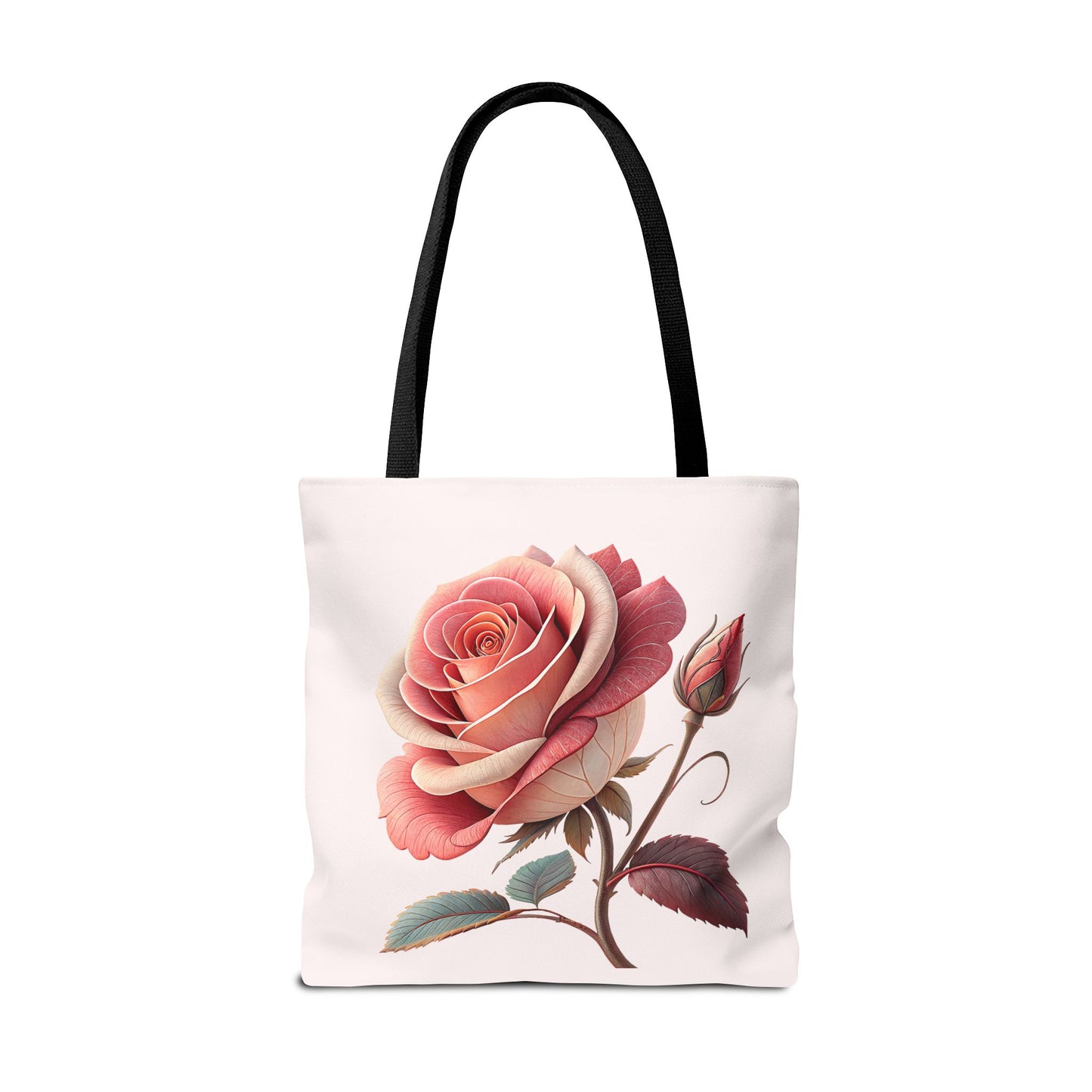 Romantic Floral Tote Bag, Rose Design, Chic Bag, Stylish Carryall, Perfect Gift for Her, Everyday Use, Eco-Friendly