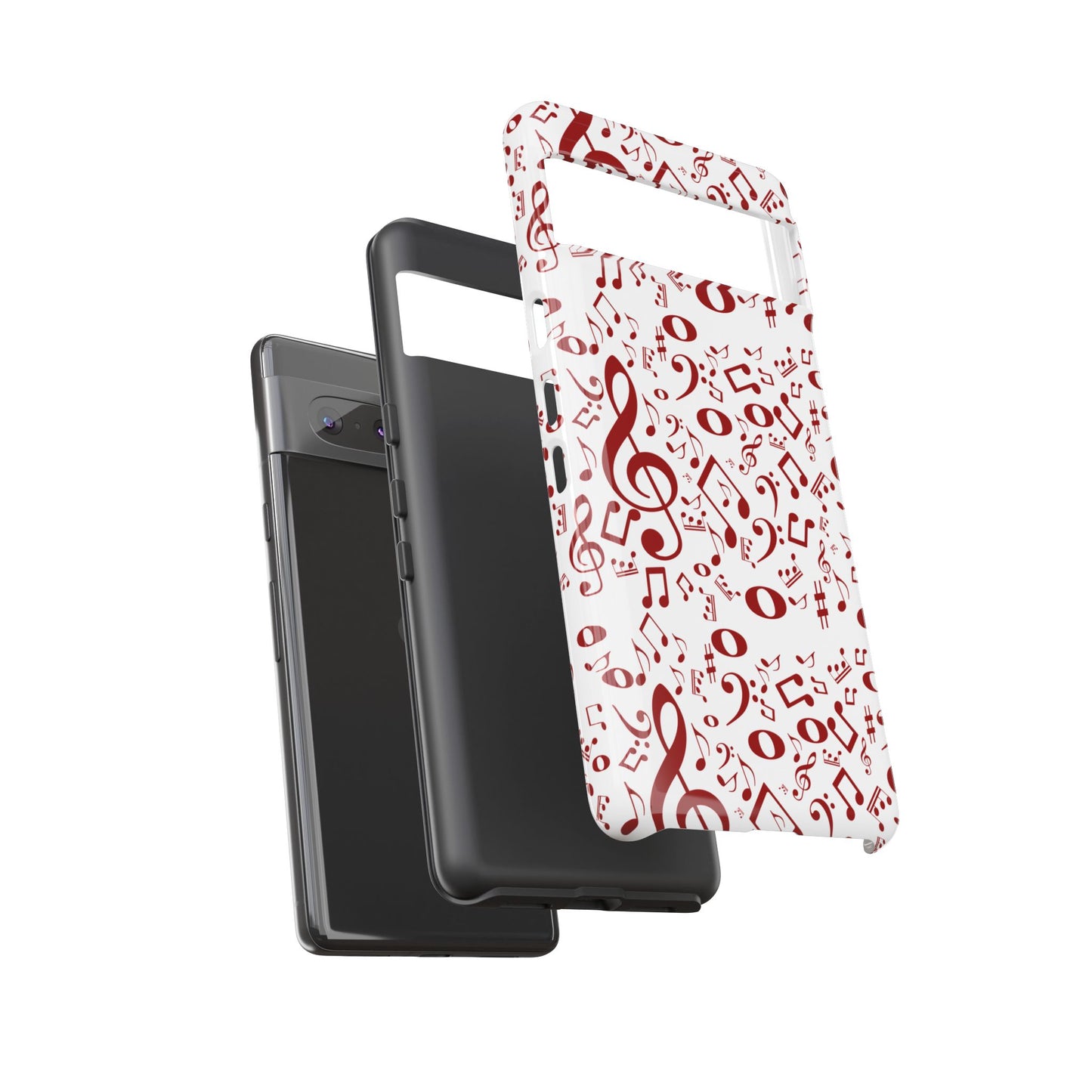 Musical Note Phone Case, Tough iPhone Cover, Gift for Musicians, Customizable, Music Lover's Accessory, Durable Phone Protection