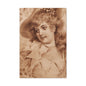 Vintage Sepia Portrait Canvas — Romantic Victorian Lady Matte Wall Art