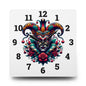 Vibrant Acrylic Wall Clock with Jester Design - Colorful Home