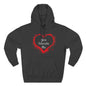 Heart Splash Hoodie — "Love Tolerate Me" Graphic Pullover