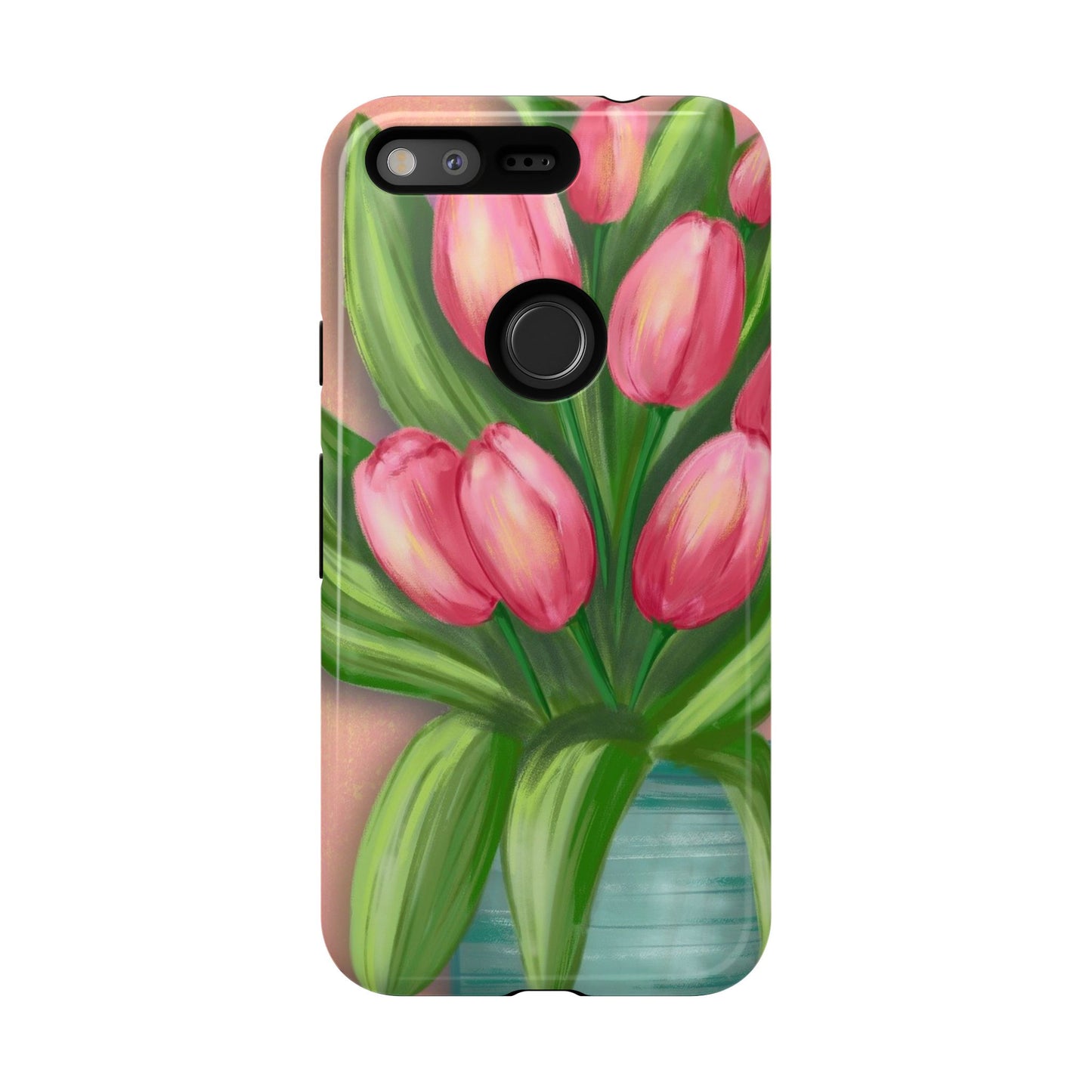 Floral Phone Case with Vibrant Tulips - Tough Cases for Garden Lovers, Spring Gifts, Nature Enthusiasts, Unique Gadget Accessories, [...]