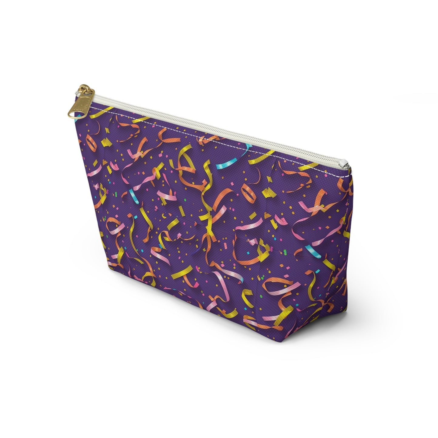Celebrate in Style: Colorful Confetti Accessory Pouch, Party Gift, Makeup Bag, Organizing Pouch, Fun Travel Case, Multipurpose Zipper Pouch