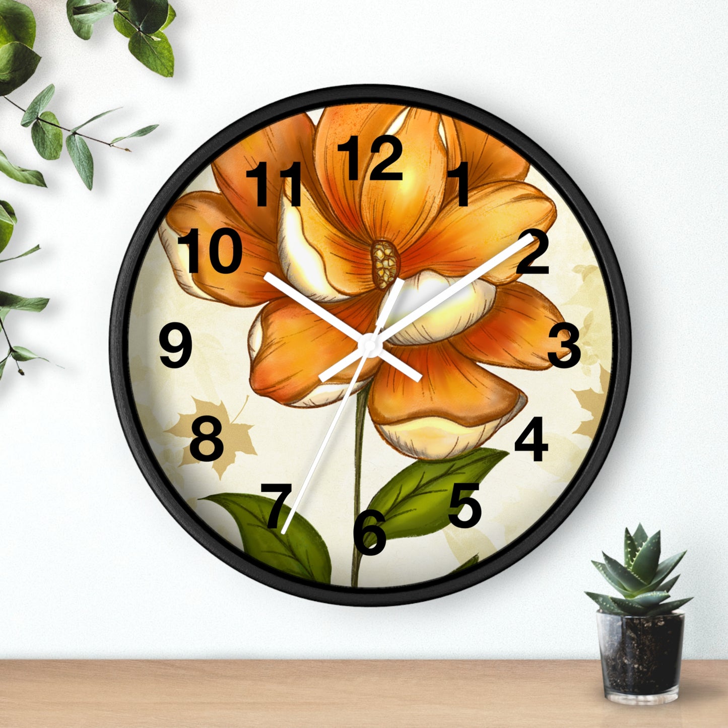 Floral Beauty Wall Clock, Nature-Inspired Home Decor, Elegance for Living Room, Perfect Gift for Flower Lovers, Kitchen Clock, Unique [...]