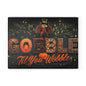 Thanksgiving Glass Cutting Board - Gobble Til You Wobble Design