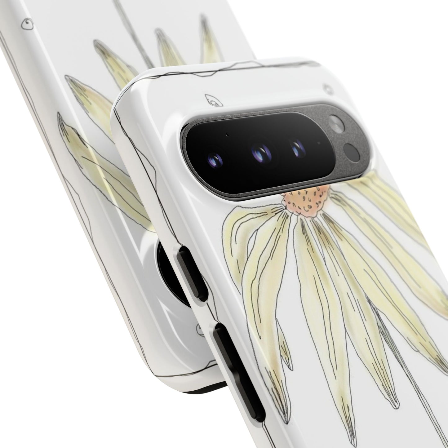 Flower Phone Case with Delicate Design, Tough Phone Cover, Nature Lover Gift, Floral Tech Accessory, Stylish Phone Protection