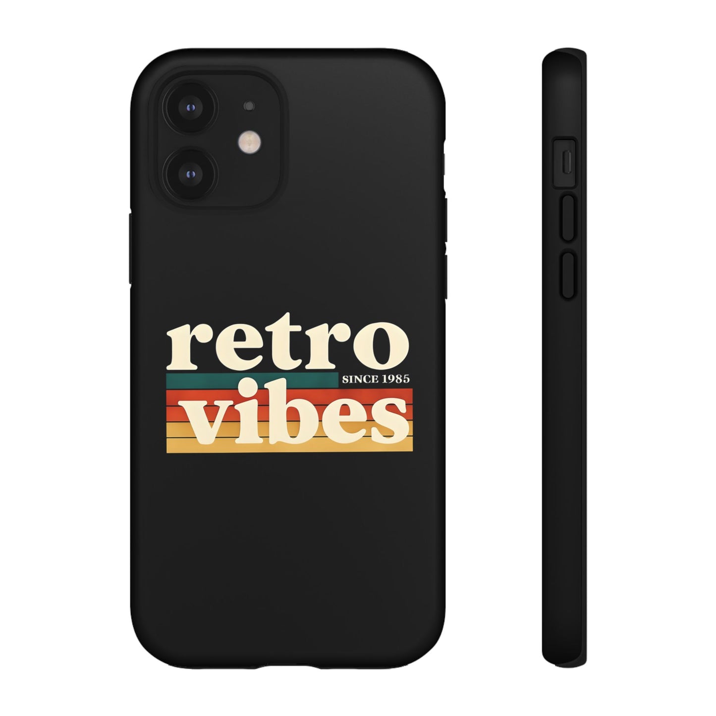 Retro Vibes Phone Case, Tough Phone Cover, Vintage Style Case, Gift for Music Lovers, Retro Aesthetic Accessory
